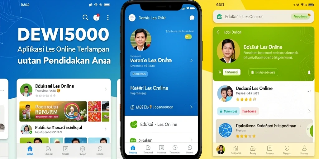 Tampilan antarmuka DEWI5000 yang menarik dan mudah digunakan.