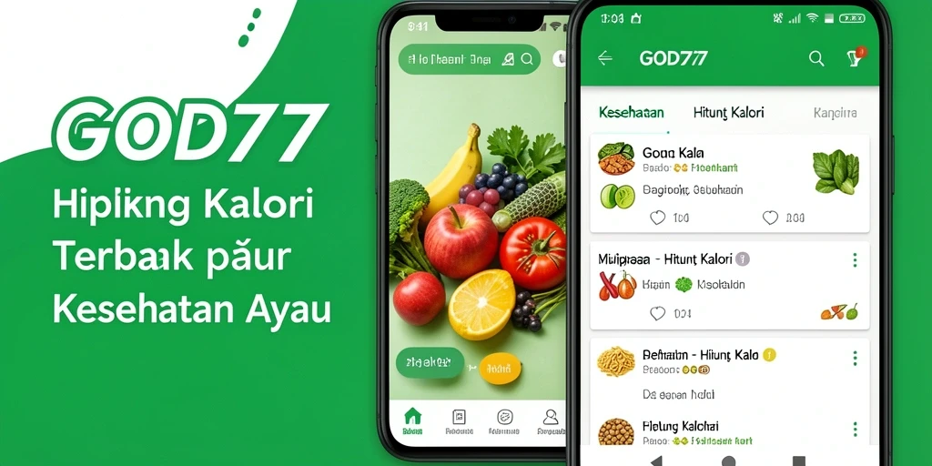 Tampilan antarmuka user-friendly dari aplikasi Hitung Kalori GOD77.