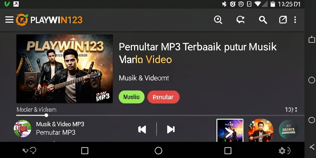 Tampilan antarmuka aplikasi PLAYWIN123 yang menarik dan mudah digunakan.