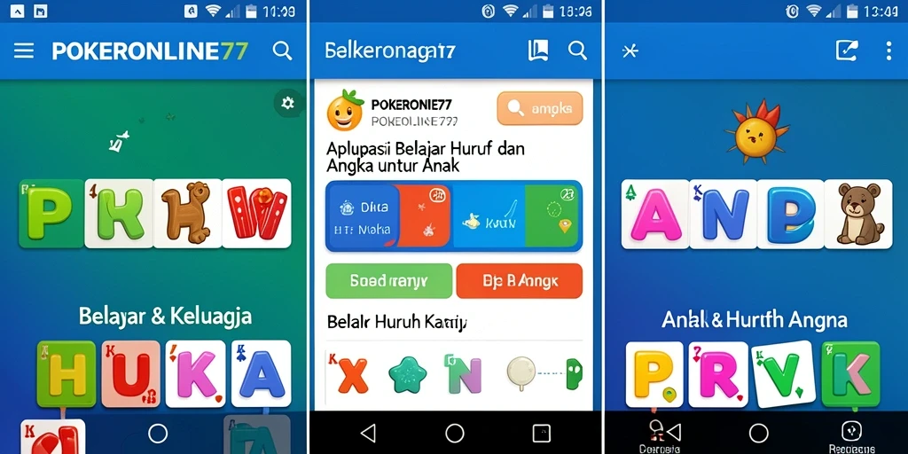Antarmuka pengguna POKERONLINE77 yang interaktif dan edukatif.